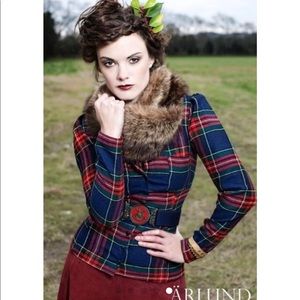 Alley Cat by Betsy Johnson vintage plaid wool